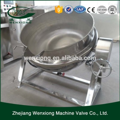 ss304/316Tilting electric or steam Jacket Kettle cooking pot mixer with Agitator